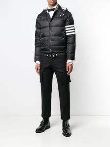 Thom Browne Bomberjack met 4 strepen - Zwart