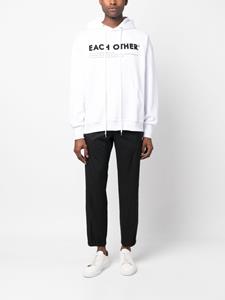 Versace Broek met logopatch - Zwart