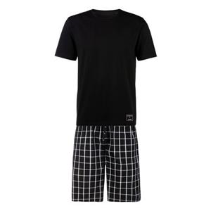 AUTHENTIC LE JOGGER Shortama met geruite geweven broek (2-delig, 1 stuk)