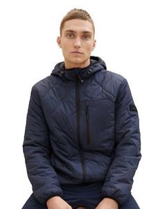 TOM TAILOR Denim Steppjacke mit Logo-Badge am Ärmel