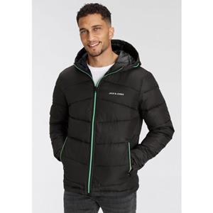 Jack & Jones Steppjacke "JJ JJGLOBUS LIGHT PUFFER", mit Kapuze