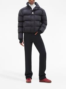 Courrèges Donsjack met geborduurd logo - Zwart