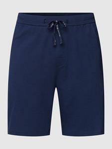 Christian Berg Men Sweatshorts met labeldetail