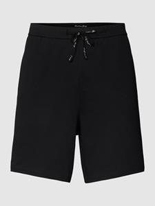 Christian Berg Men Sweatshorts met labeldetail