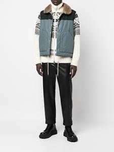 Sacai Jack met lammy kraag - Grijs