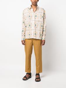 ETRO Broek met trekkoordtaille - Bruin