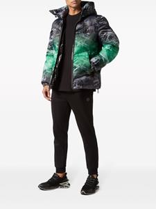 Plein Sport Jack met camouflageprint - Zwart