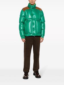 Moncler Donsjack met vlakken - Groen