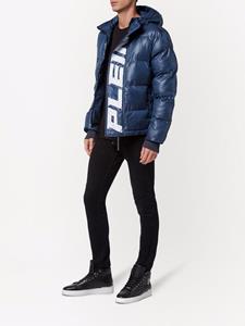 Philipp Plein Gewatteerd jack - Blauw