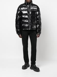 Plein Sport Gewatteerd jack - Zwart