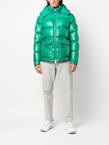 Moncler Donsjack met capuchon - Groen