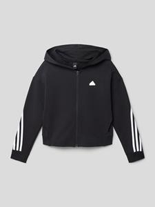 Sweatshirt capuchon met volledige rits voor meisjes adidas Future Icons 3-Stripes