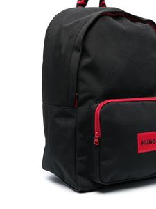 HUGO KIDS Rugzak met logopatch - Zwart