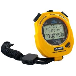 Finis 3x 300m stopwatch, geel