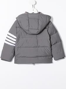 Thom Browne Kids Gewatteerde parka - Grijs