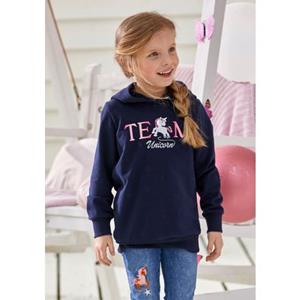 KIDSWORLD Lang sweatshirt Team UNICORN met een capuchon