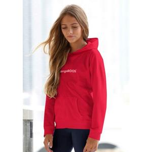 Hoodie met flockprint