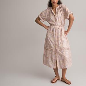 LA REDOUTE COLLECTIONS Lange wijduitlopende jurk, bloemenprint
