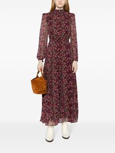 Saloni Jacqui-B floral-print dress - Paars