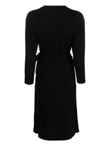 Yves Salomon Midi-jurk met lange mouwen - Zwart