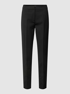 Comma Stoffen broek met labeldetail