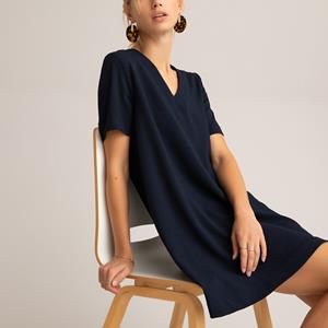 LA REDOUTE COLLECTIONS Korte jurk, V-hals, korte mouwen