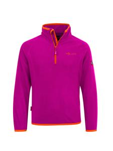 Trollkids - Kid's Nordland Half Zip - Fleecetrui, roze