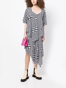 PushBUTTON Asymmetrische jurk - Zwart