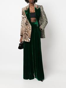Roberto Cavalli Broek met wijde pijpen - Groen