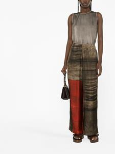 Uma Wang Broek met wijde pijpen - Bruin