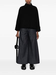 Jil Sander Broek met wijde pijpen - Blauw