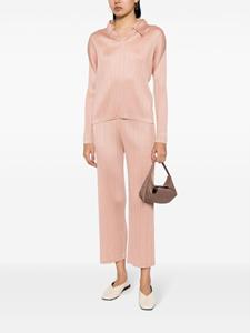 Pleats Please Issey Miyake Geplooide broek - Bruin