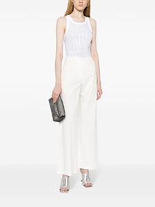 Forte Forte Broek met wijde pijpen - Wit