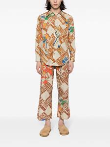 ERL Broek met print - Bruin