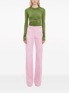 Victoria Beckham Broek met wijde pijpen - Roze