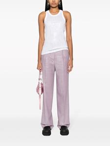 MSGM Broek met wijde pijpen - Paars