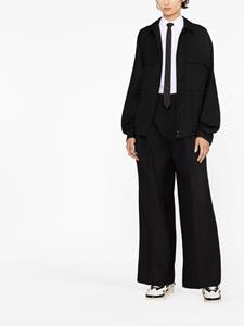 Burberry Broek met wijde pijpen - Zwart