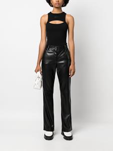 MSGM Broek met wijde pijpen - Zwart