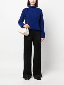 Jil Sander Broek met wijde pijpen - Zwart