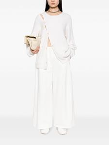 Jil Sander Broek met wijde pijpen - Wit