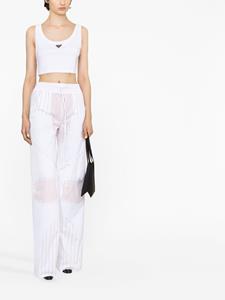 Off-White Broek met wijde pijpen - Wit