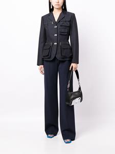 Off-White Broek met wijde pijpen - Blauw