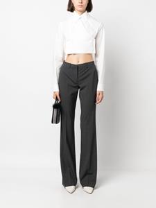 Theory Broek met wijde pijpen - Grijs