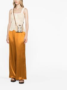 Forte Forte Broek met wijde pijpen - Oranje