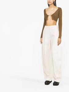 Jacquemus Broek met wijde pijpen - Beige