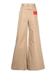 Juneyen Broek met wijde pijpen - Bruin
