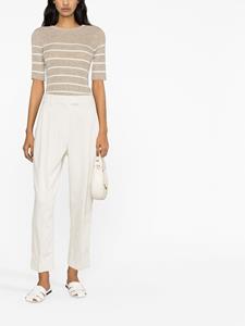 Brunello Cucinelli Cropped pantalon - Wit