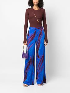 Louisa Ballou Broek met wijde pijpen - Blauw