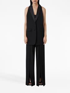 Burberry Broek met wijde pijpen - Zwart