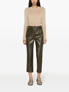 TWINSET Broek met slangenleer-effect - Groen